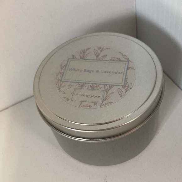 White Sage and Lavender Handmade Hand Poured Candle 4oz - Picture 3 of 6